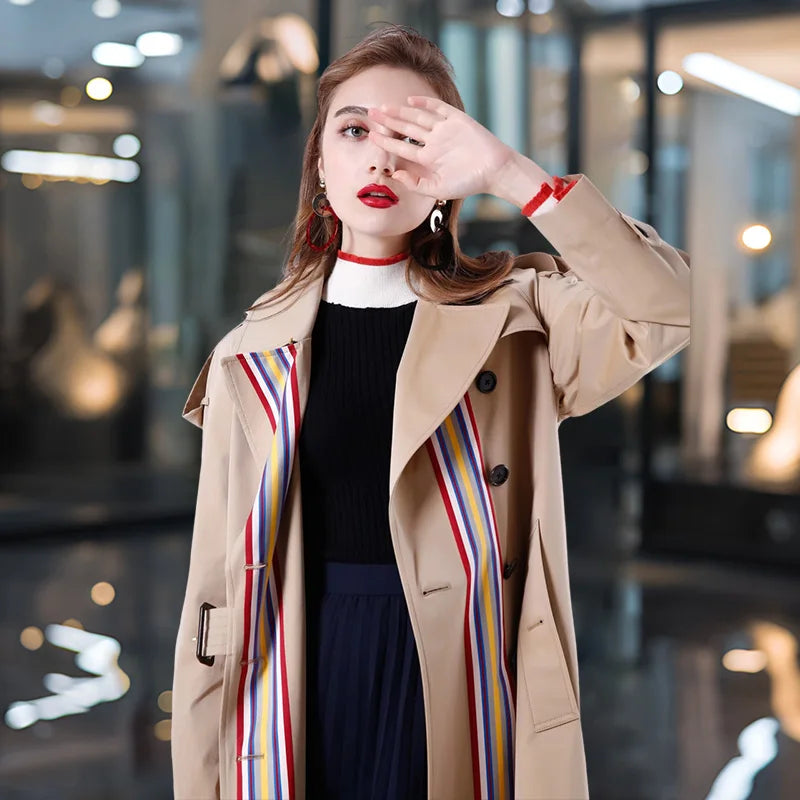 New High-quality High-quality Lightweight and Warm Custom Women's Trench Coat