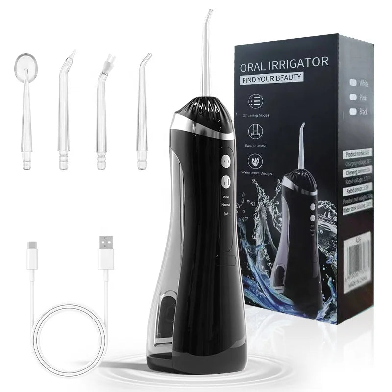 Portable Hot Sale Teeth Cleaning Electric Water Flosser Cordless Oral Irrigator  Water Pick Dental Flosser
