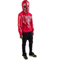 KY Face Zip Homme Clothing Custom Men's Pullover Hoodie With Half Zip Street Wear Homme Knitted Rhinestone Hooded