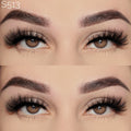 Lashes Vendor Fluffy Mink Eyelash Natural False Eyelashes Mink Wink Winged Extensions with Custom Lash Box Cat Eye fox Eye