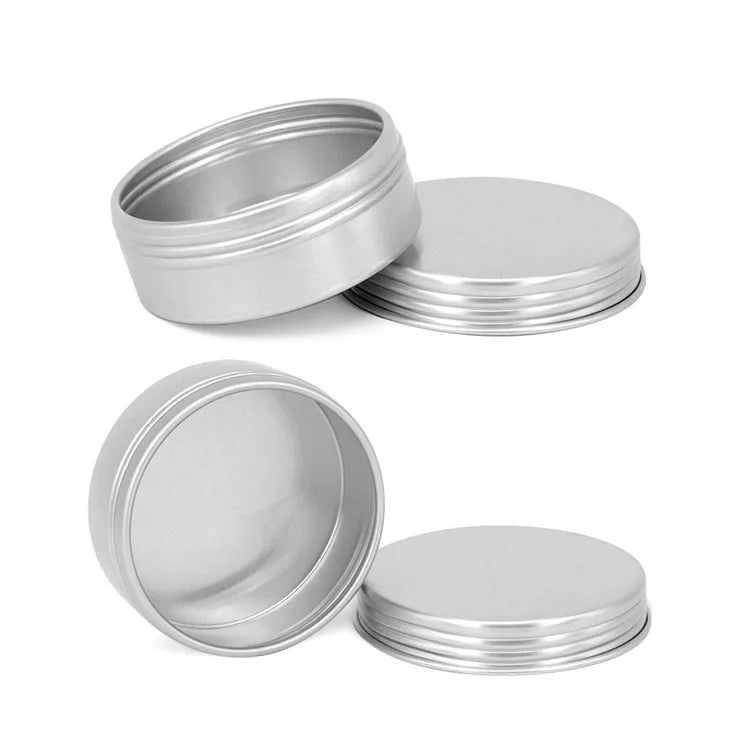 wholesale round cosmetic cream custom Aluminum Jar Empty cream Box Tin Can aluminum tin box for body cream
