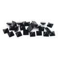 Wholesale Natural Black Agate Faceted Square Healing Tower for Jewelry Making Customized Size