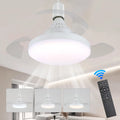 Modern Design E27 Socket Fan Light Smart Invisible Retractable Led Socket Ceiling Fan With Light and Remote for Bedroom Dining