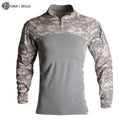 HAN WILD OEM Custom Long-Sleeved Tactical T-Shirt-Waterproof Breathable Quick Dry Eco-Friendly Digital Print Outdoor Men's