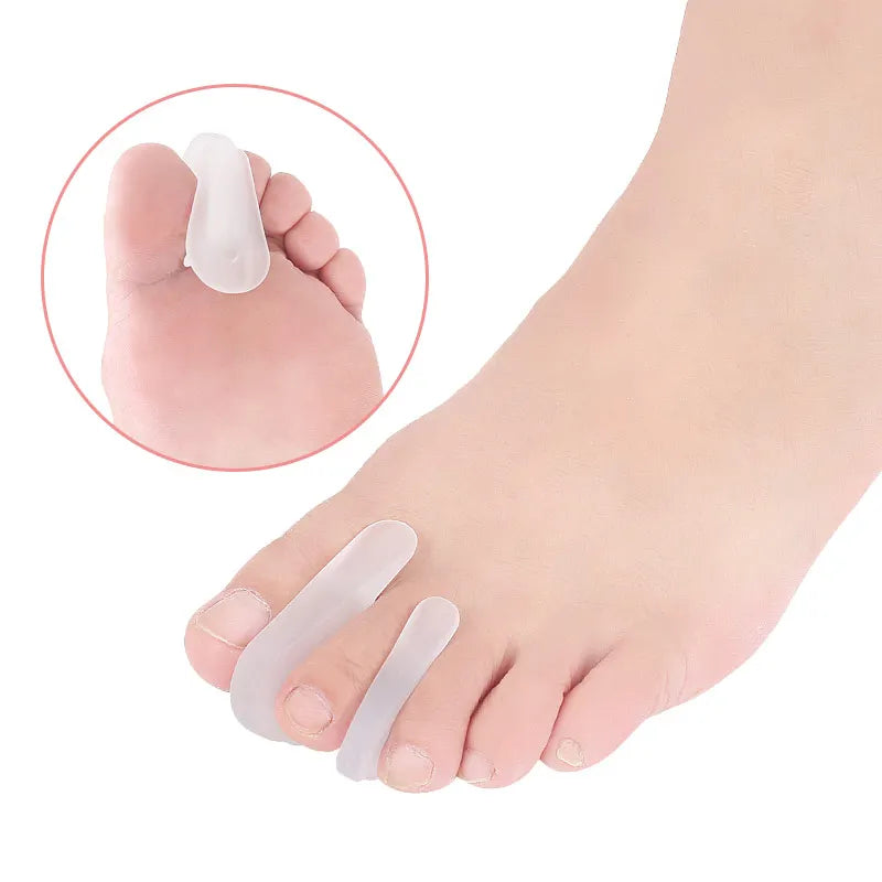 Gel Toe Spacers for Overlapping Toes & Bunions Relief Straighten Hallux Valgus Comfortable Overlapping Bunions Separator