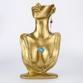 Hot Selling Black Resin Bust Body Mannequin Jewelry Display Stand for Earrings Necklace Storage Display
