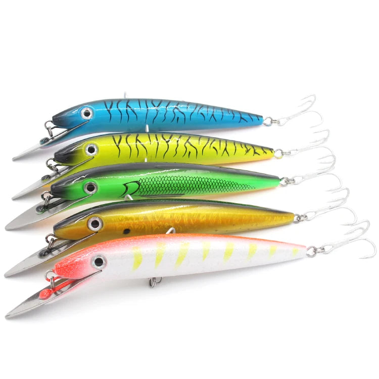 Big Minnow Fishing Lure 20cm 50g Depth Wobblers Driving Floating Hard Bait Jerkbait Spinner Metal Tongue Lures Carp Fishing