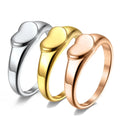Zhongzhe Jewelry Valentine's Day Heart Rings Latest Women Stainless Steel Heart Love Anti Tarnish Female Fashion Unfade Rings