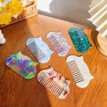 Hot Sale Kitten Ear Shape Lady Girls Acetate 10.2cm Comb Animal Pattern Acetate Hair Comb Sweet Cute Comb