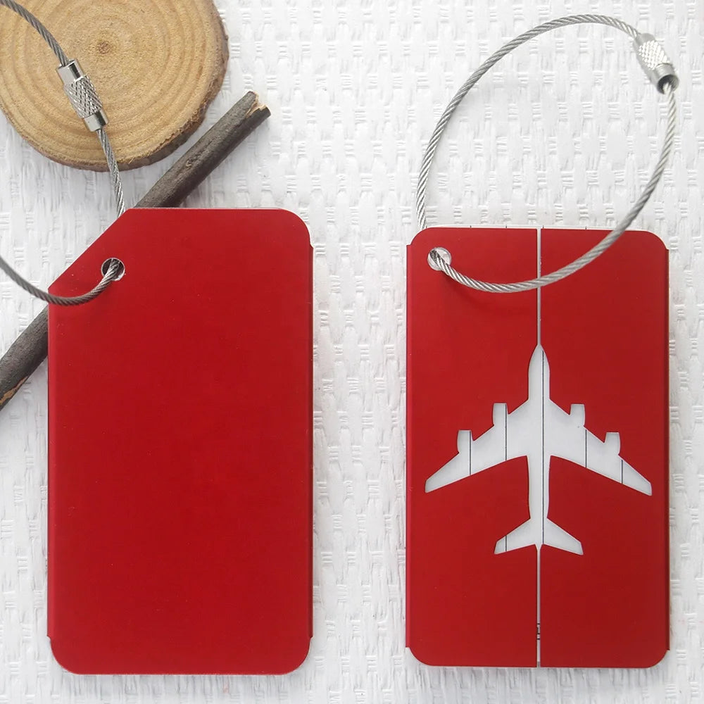 New Product OEM Design Small Red Luggage Tag From Manufacturer