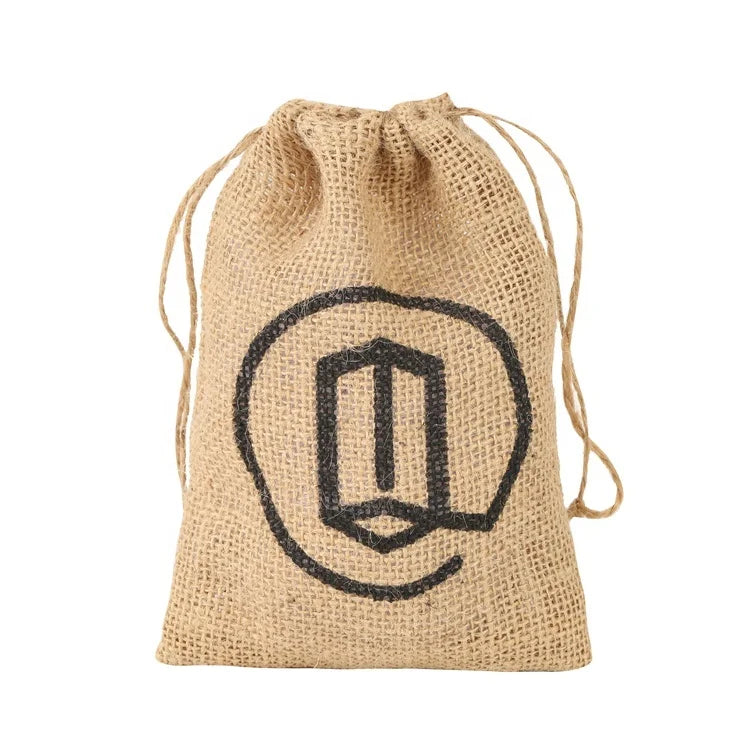 Custom Jute Jewelry Gift Pouches Eco-Friendly Drawstring Bag for Jewelry Textile Packaging
