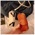 YY Portable Leather Spectacles Holder Ultra-Thin PU Eyewear Pouch Wristlet Strap Hanging Neck Glasses Storage Bag