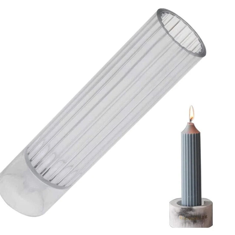 HY Durable Plastic Pillar Candle Molds for DIY Pointed Top Candle Making