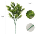 Factory Price Leaf Single Grass Shrub Plants Green Artificial Garden Bushes Ramas Artificiales Verdes