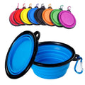 1000ml Foldable Eco-Friendly Silicone Pet Bowl Collapsible Portable Puppy Food Container