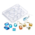 HY Diamond Shape Jewelry Casting Pendant Resin Mold for Making DIY Hand Ring Transparency Craft Tools