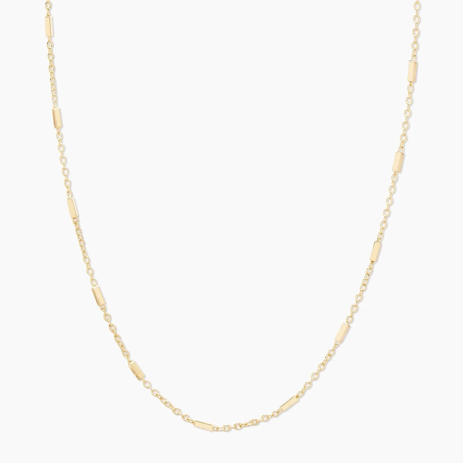 Solid Gold Necklace 14K Tatum Necklace Rolo Link Chain Necklaces for Women Dainty Gold Chain