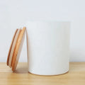 IN STOCK glass Candle Jars Retro Natural Empty Wholesale Modern Popular Frosted White 10oz Cylinder Glass Candle Container