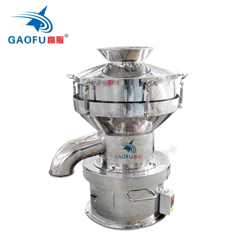 Gaofu High Frequency Screening Vibrator Single Layer Electric Vibrating Screen Machine for Food Processing Clay Powder Sieving
