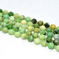Wholesale 8mm Natural Bucket Shaped Chrysoprase Loose Gemstone Beads For DIY Jewelry
