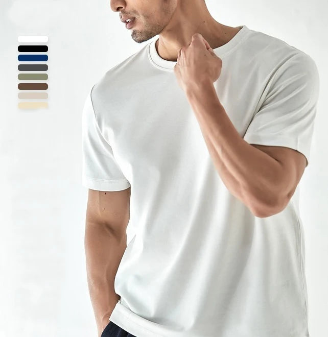 Summer Custom Logo Basic Daily Wear Pima Cotton T Shirts Premium Cotton T Shirt Long-staple Cotton T-shirts