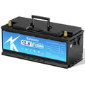Low Price EU US Stocks 12V 120Ah LiFePO4 Battery 12V Built-in BMS Lithium Ion Power Cells for RV Campers Golf Cart with Charger