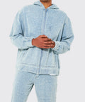 New Arrival Autumn Winter Denim Jacket 100% Cotton Blue Hooded Custom Jacket for Men