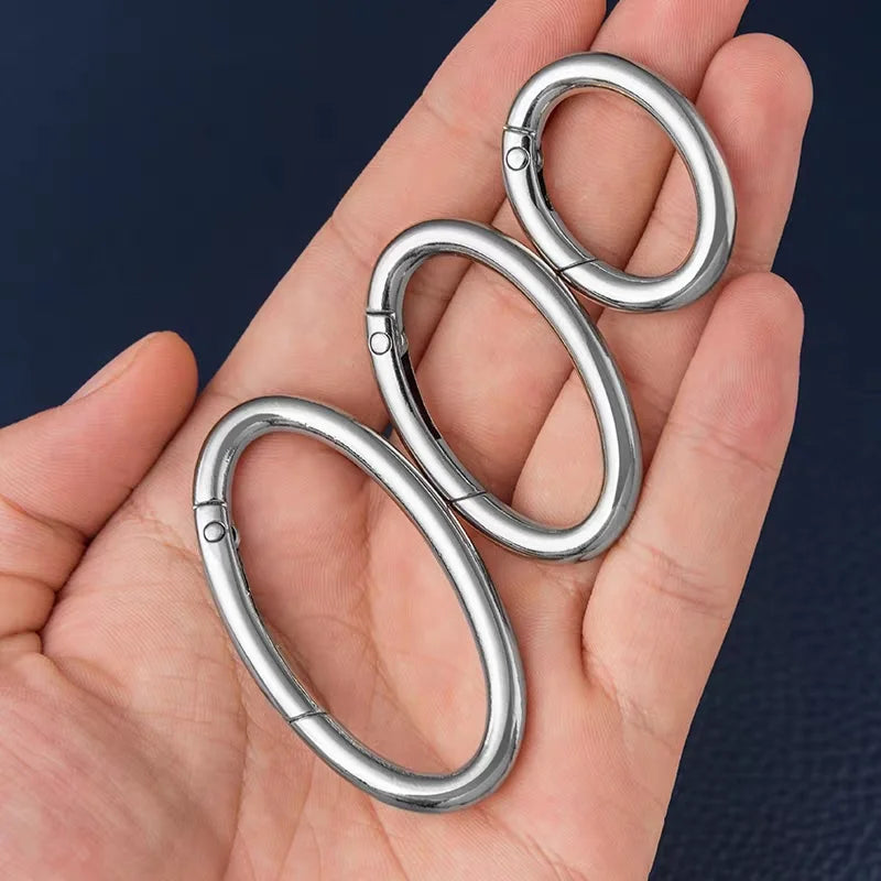 High Quality Hardware Accessories Open Spring Ring Buckle Oval Coil  Stock
