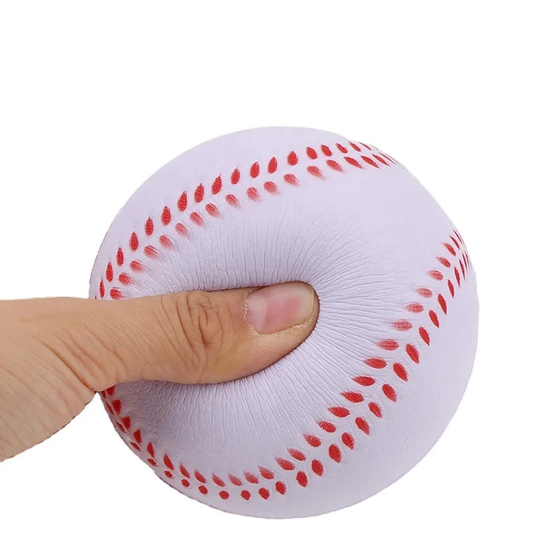 Zhiqu Outdoor Sports Baseball Training High Rebound Durable Kids Toy Soft PU Foam Baseball White/Orange 7cm 9cm