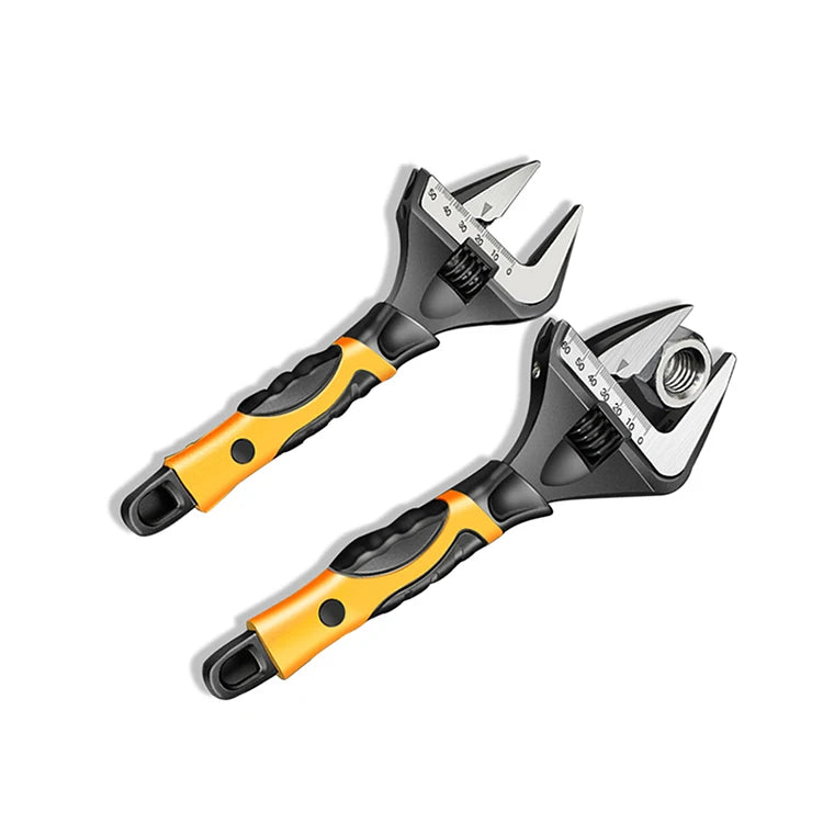 Wholesale New Fashion Yellow Wrench Carbon Steel Auto Wrench with Adjustable Handled OEM Customizable Metric System