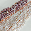 AAA BIWA 38 cm Loose Beads Freshwater Pearl Strand 16-30 mm DIY Jewelry Nature Purple Color Noodle Shape 16-30 mm Diameter