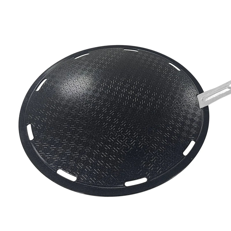 Round Korean Barbecue Plate Healthy Durable Three Layer Stainless Steel Ceramic Pans Nonstick Plate Bbq Grill Plate
