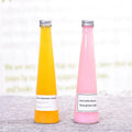 Unique Personalized 200ml Circular Cone Shaped Wholesale Glass Juice Bottles