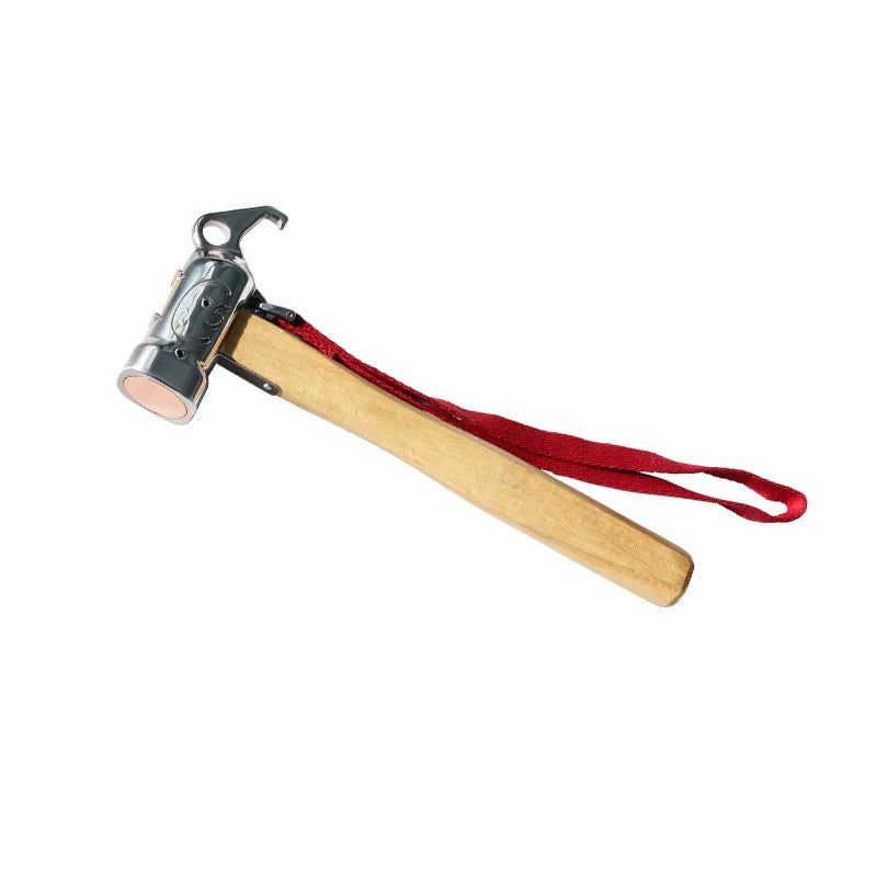 Campingmoon C5 Custom Durable Metal Wooden Handle Claw Hammer with Hand String