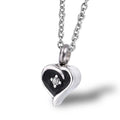 High Polishing Heart Love Fashion Perfume Pendant Heart Diamond Memorial Urn Necklaces for Ashes