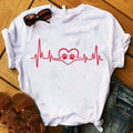 Custom Design Weeding Elastic Washable rainbow White T Shirts Girls Clothing Cross Vintage Smile Printed Letter Top Shorts Tee