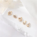 Wholesale Trendy Jewelry Charms Brass 14K Gold Plated CZ Eye Drop Pendants Charms for Jewelry Making