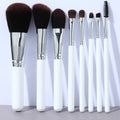 Hot Sales 8 Pcs Silver Professional Makeup Brush Set Tools Women's Beauty Cosmetics Tools Multi-functional Brushes