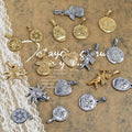 No Tarnish Jewelry Wholesale PVD 18k Gold Trendy Butterfly Love Heart Charm Diy Stainless Steel Angel Pendant Necklace Third