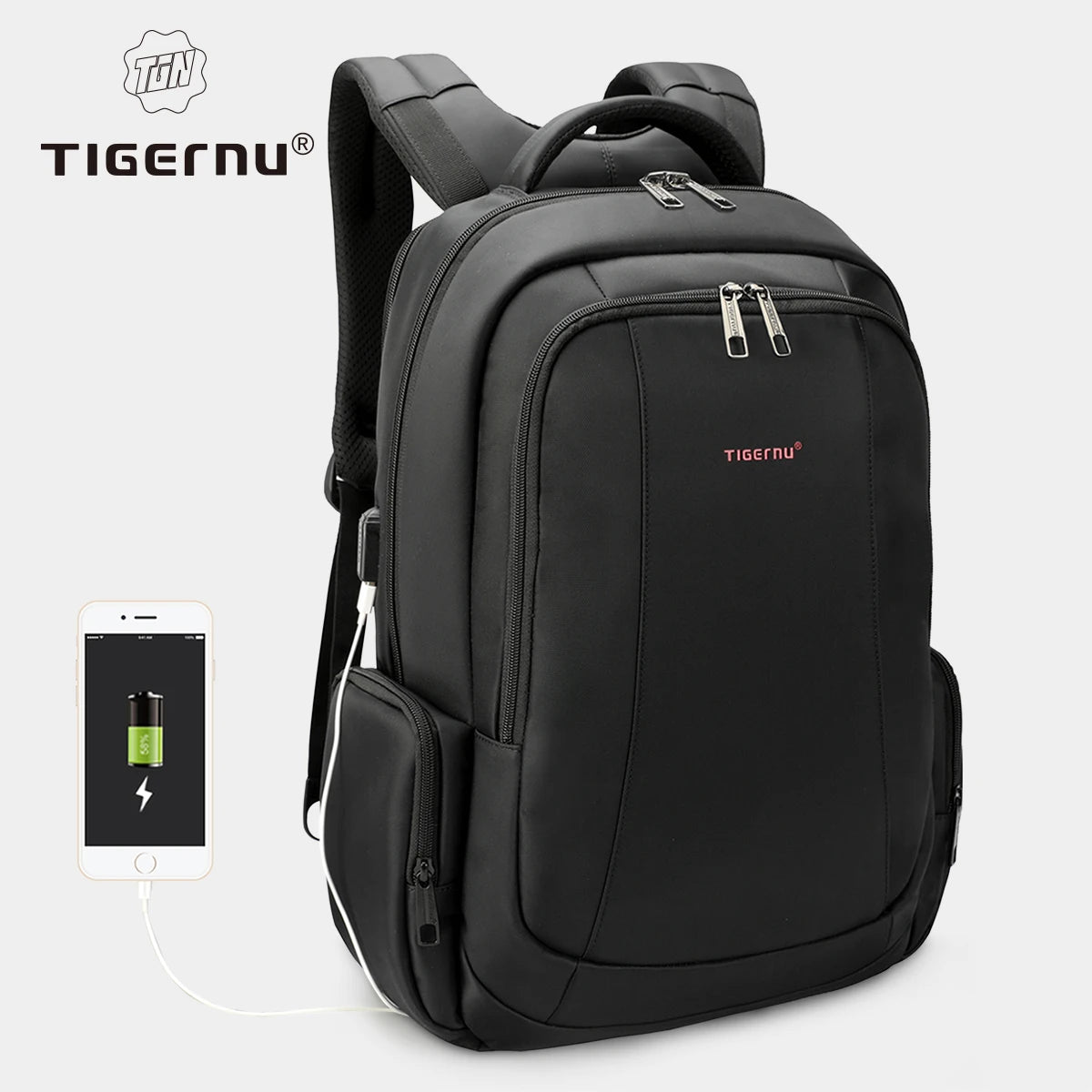 Tigernu Factory Lifetime Warranty Waterproof Business Men's Backpacks Laptop Backpacks for Men