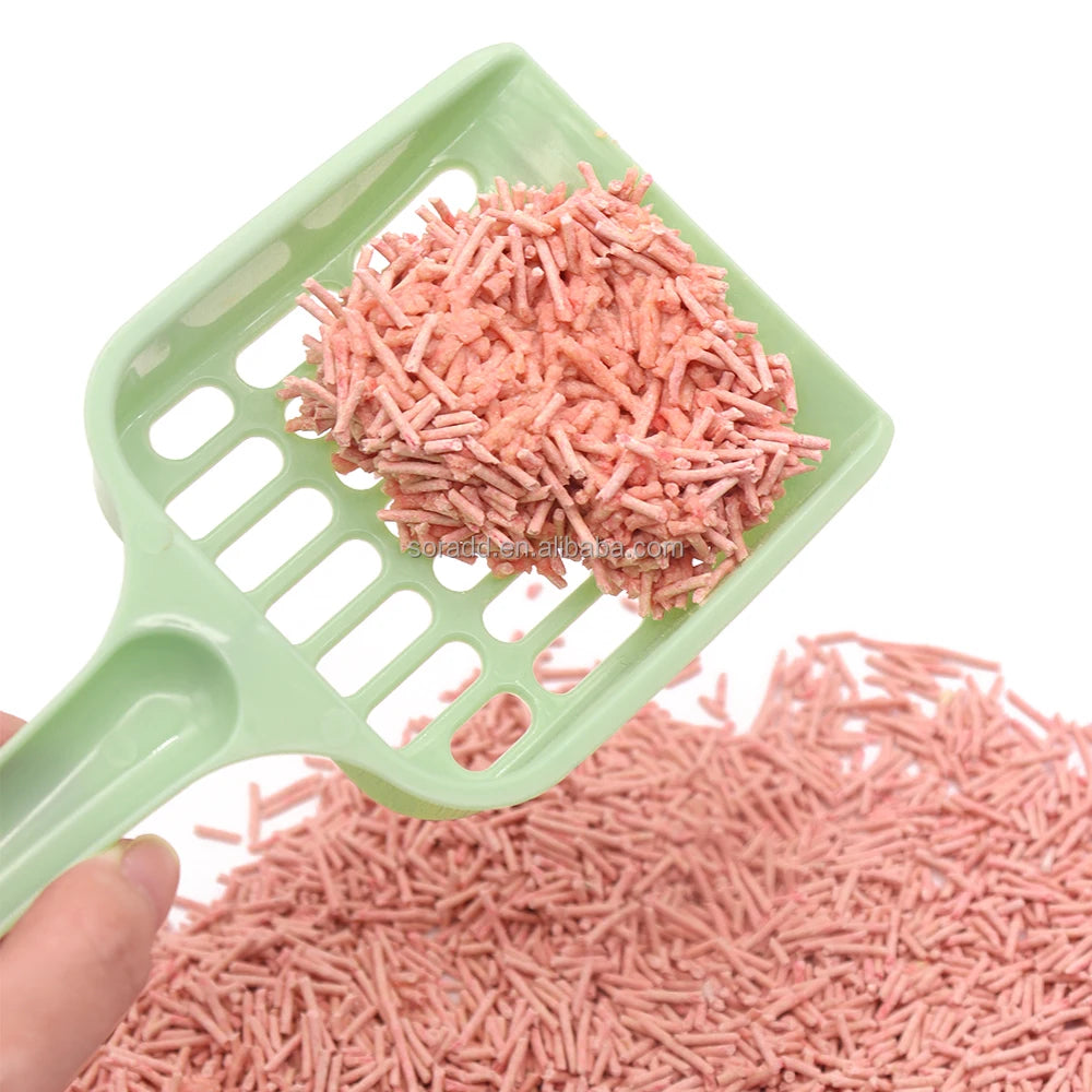 Heavy Duty Plastic Cat Litter Scoop - Thicken Reinforced Mesh Ergonomic Handle for Efficient Waste Cleaning (Bulk Wholesale)