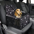 Portable Breathable Fabric Car Booster Seat for Pets Reinforced Dog Cat Carrier with Seat Belt Safety Stable for Travel