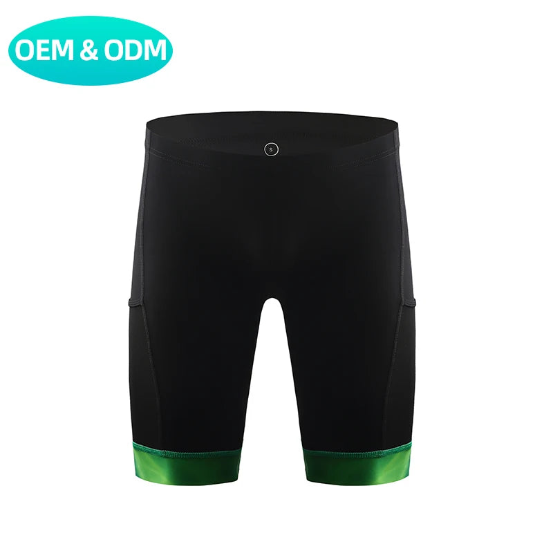 Men Racing Triathlon Shorts Shockproof Elastic Sponge Pad Wholesale Sublimation Plus Size Tri Shorts Lightweight
