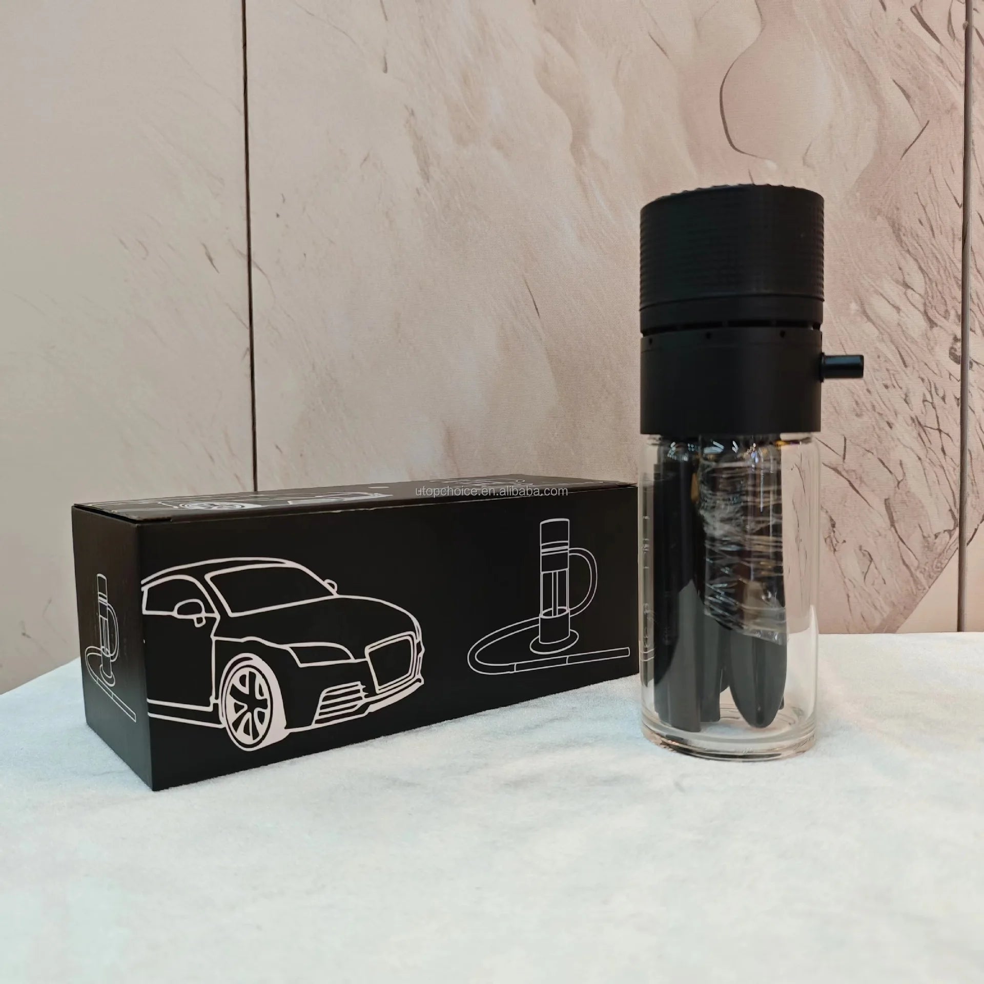 Portable Hookah With Lid for Hand Shisha Travel Glass Smoke Hukka Car Cup  Chicha Set Nargile Sheesha Travel for Car Hookahs