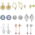 Fine Jewelry Wholesale Rose Gold Earrings Simple 925 Sterling Silver Stud Earrings for Women Jewelry Gold Plated Stud