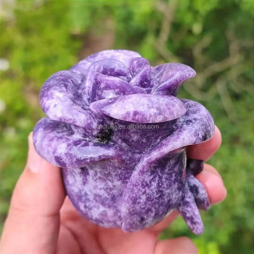 Wholesale Natural Crystal Pink Color Rose Quartz Flower for Lover