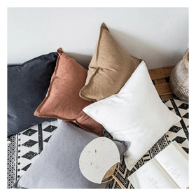 Innermor Washable Organic Cotton Linen Throw Pillow Case Home Decor Sofa Cushion Cover for Hotels
