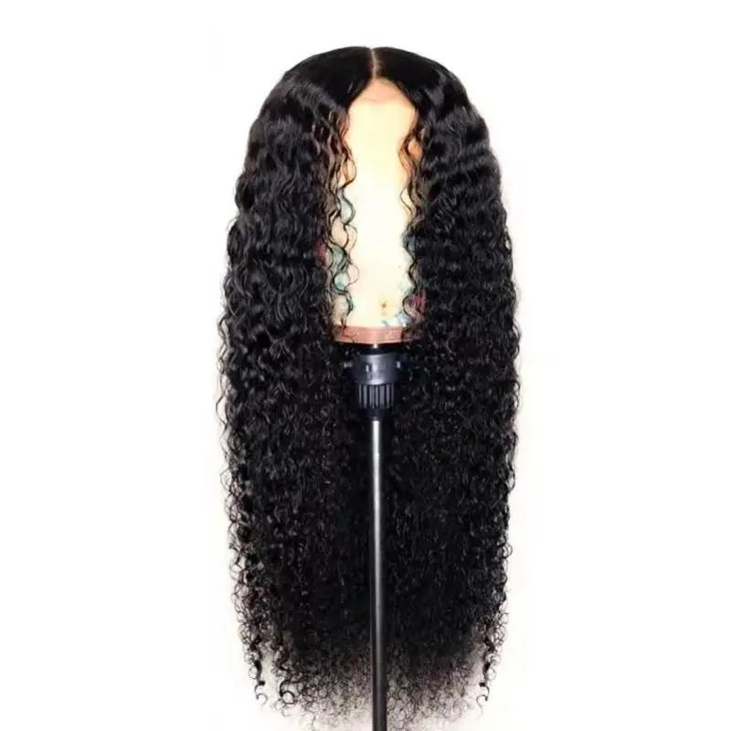 Manufacturer High Temperature Fiber 24 Inch Curly Front Lace Synthetic Hair Wig