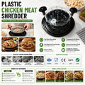 Custom Logo Easy Clean Non slip Plastic Chicken Shredder OEM ODM Reusable Meat Shredding Tool with Private Label Packaging