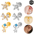 Gaby 16G ASTM F136 Titanium Piercing Lip Ring Jewelry Threadless Labret Ring Body Ear Jewelry Wholesale Piercing Jewelry